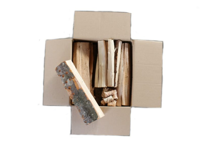 Bois de chauffage HVR en carton – 25 kg