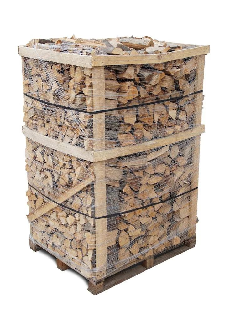 Bois de chauffage de hêtre séché en chambre 2,5 stères 33cm sur palette